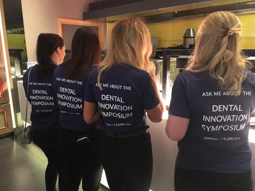 Dental innovation symposium staff branded tshirts